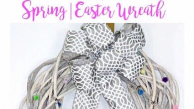 5 Minute Spring Easter Wreath