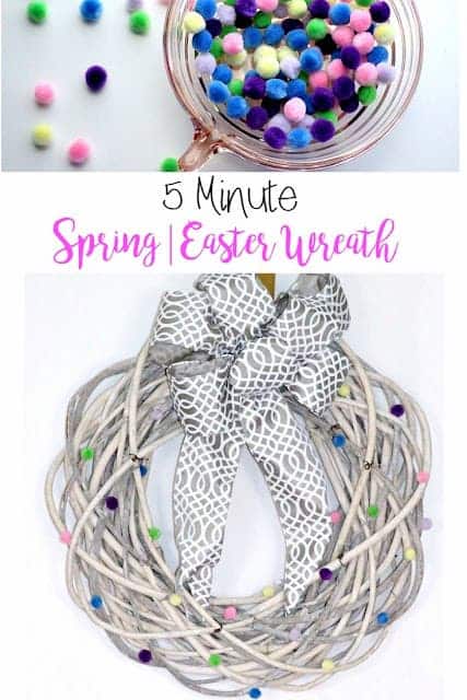 5 Minute Spring Easter Wreath