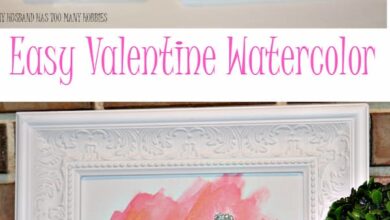 Easy Valentine Watercolor