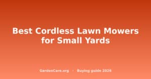 Cordless Lawn Mower Small Yard — Best Cordless Lawn Mowers for Small Yards